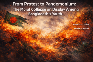 Read more about the article From Protest to Pandemonium: The Moral Collapse on Display Among Bangladesh’s Youth